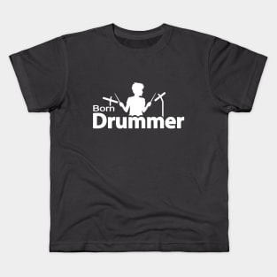 Born Drummer Kids T-Shirt